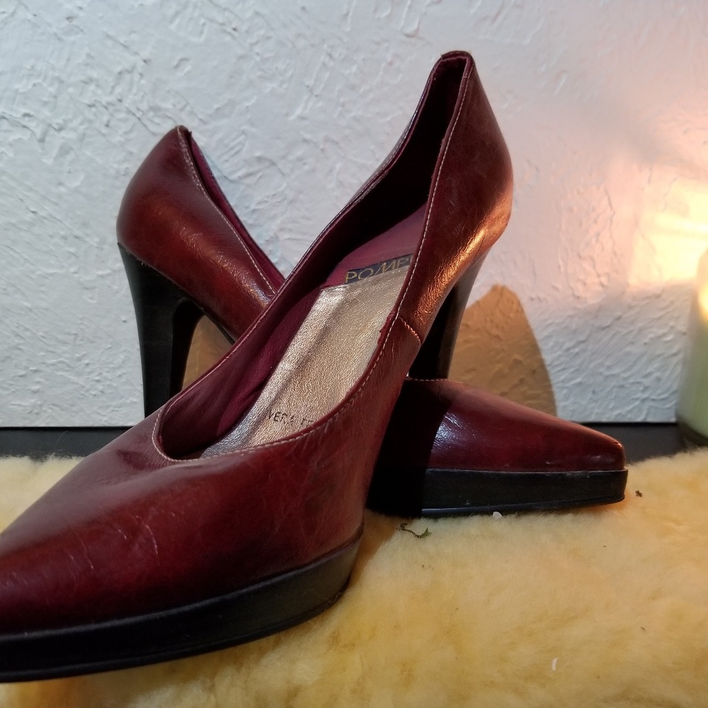 Vera Pelle Pompiu Italian Leather Pumps